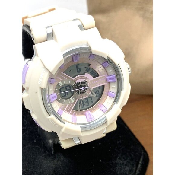Armitron Women's Watch 25/6451 Quartz Analog Digital Pink Purple Dial Re… - Picture 13 of 14